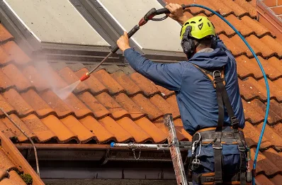 Démoussage et hydrofuge de toiture à Ansignan